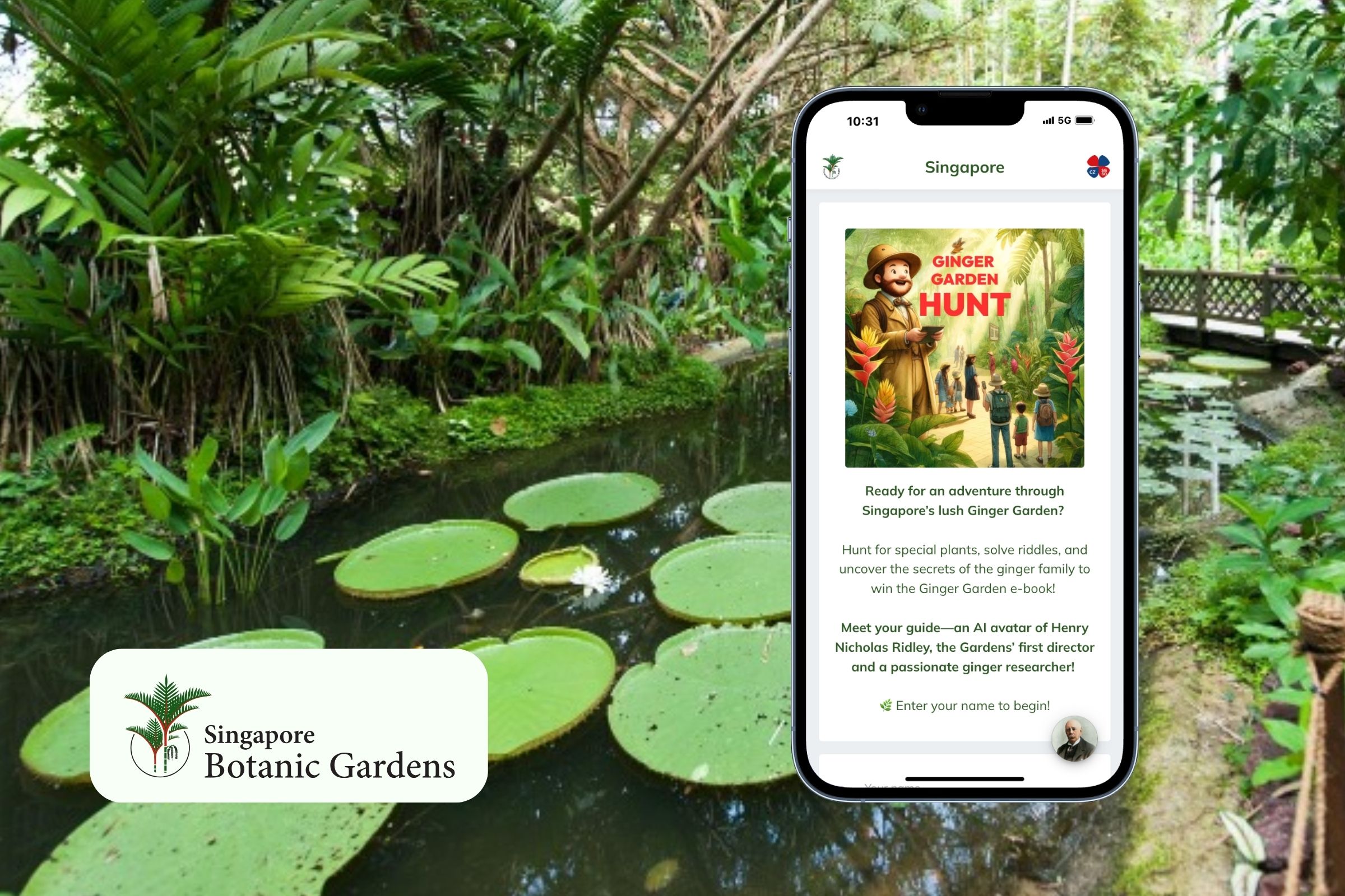 Singapore Botanic Gardens: Ginger Garden Hunt